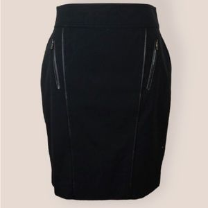 Ann Taylor Black Pencil Skirt with zip pockets